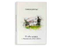 Выпускной альбом для 9 и 11 класса Акварель ваша школа на обложке Москва Санкт-Петербург заказать выпускной альбом